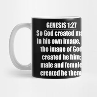 Bible Verse Genesis 1:27 Mug